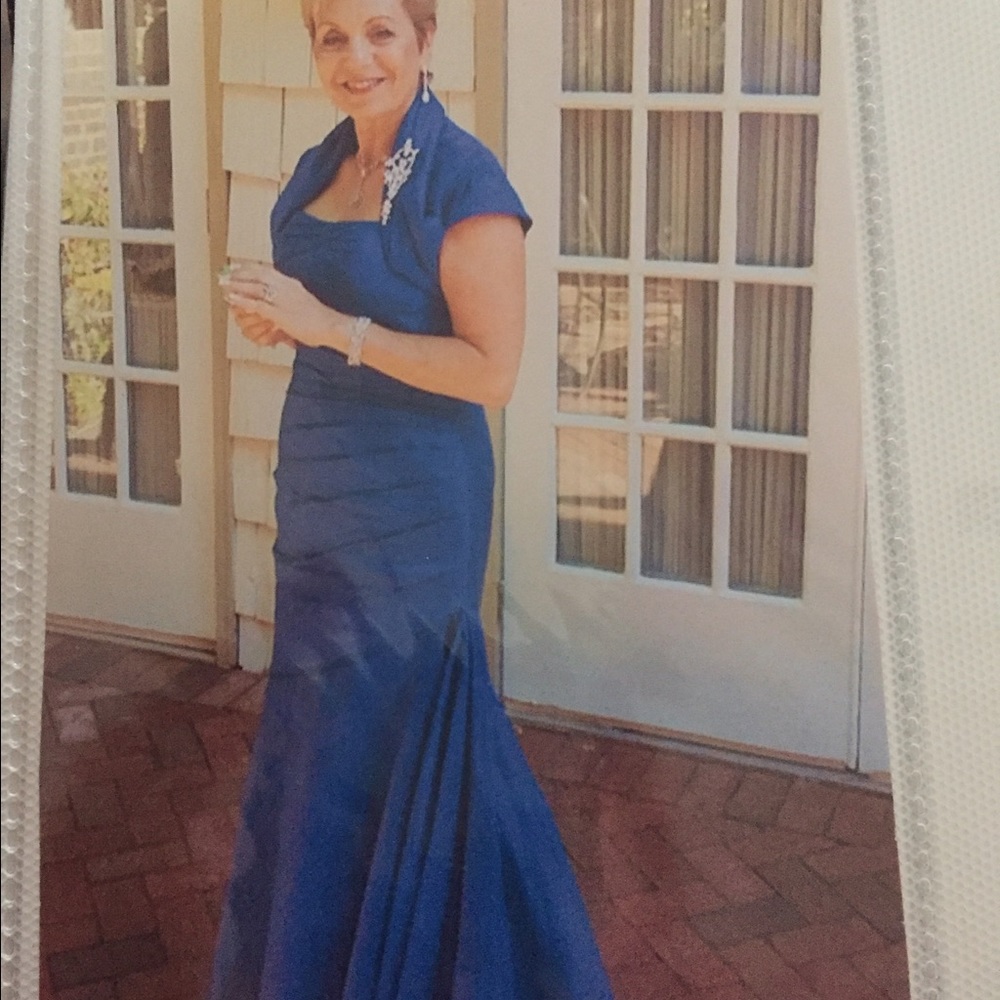 Royal blue Sarah Danielle mermaid gown. Size 10