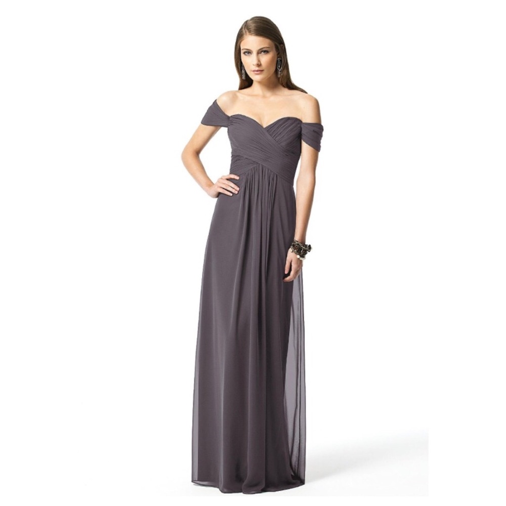 DESSY COLLECTION STYLE 2844 in STORMY bridesmaid