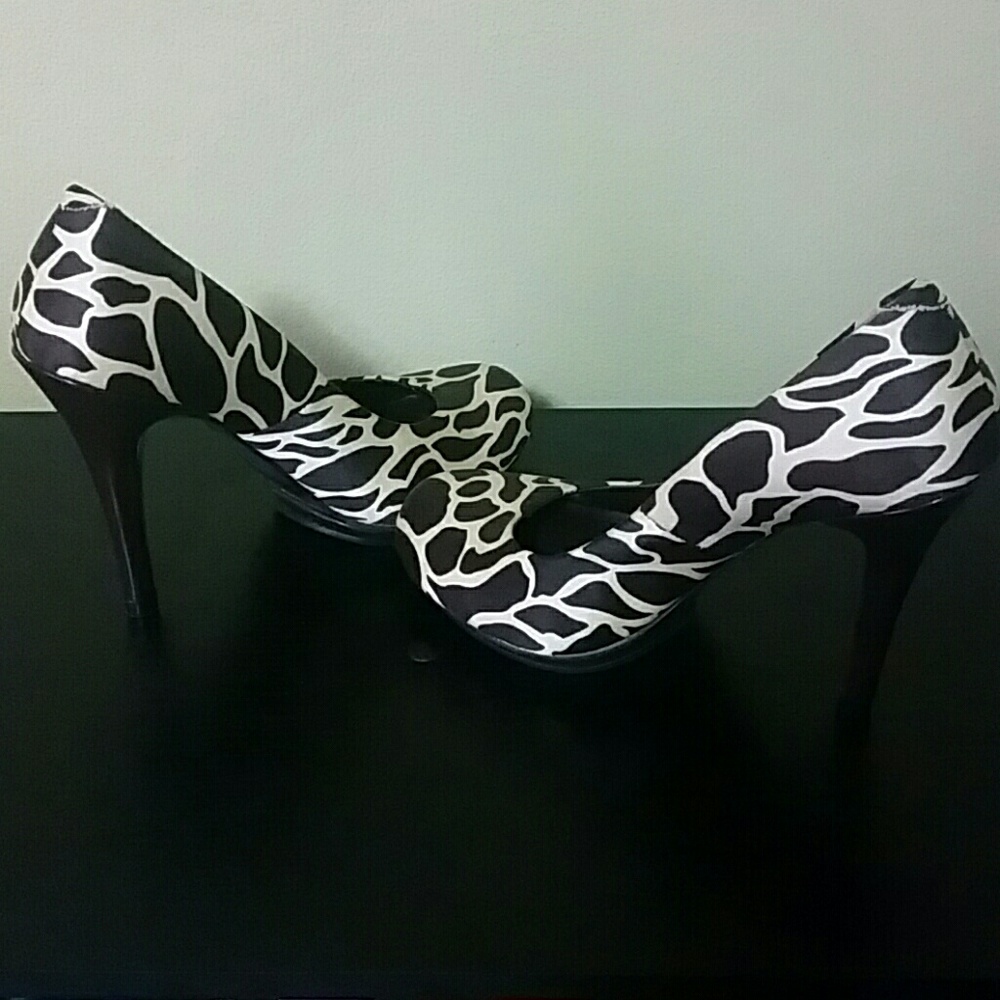 Animal print heels
