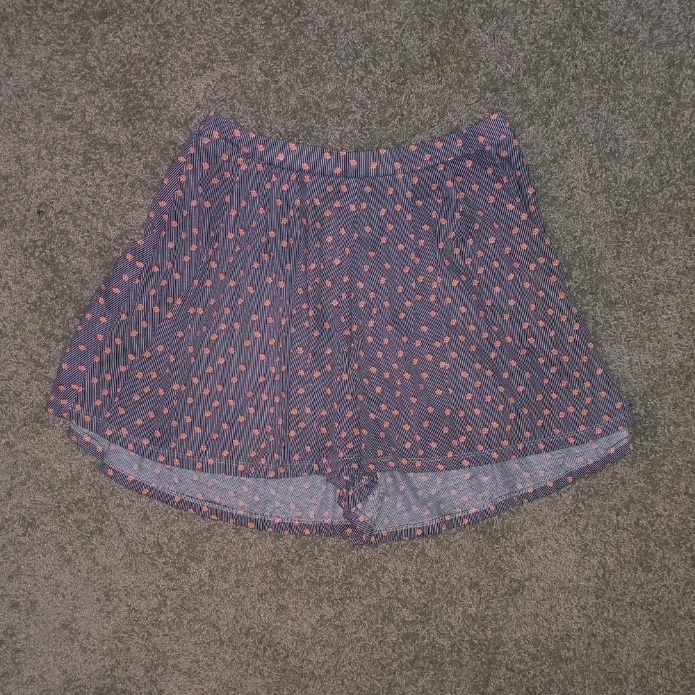 Striped/Floral Shorts NWOT