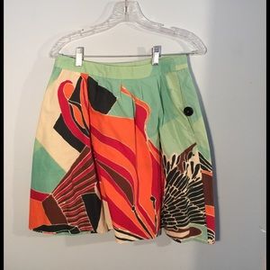 Marimekko for Anthropologie A line skirt sz 2