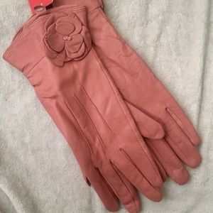 🌸🌸Anne Klein Rose colored flowered gloves🌸🌸