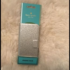 Kate Spade silver glitter iPhone 6 case