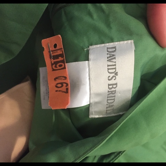 Clover Green David's Bridal Dress - Picture 3 of 4