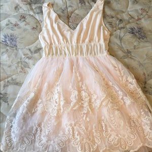 American rag peachy pink Lace dress