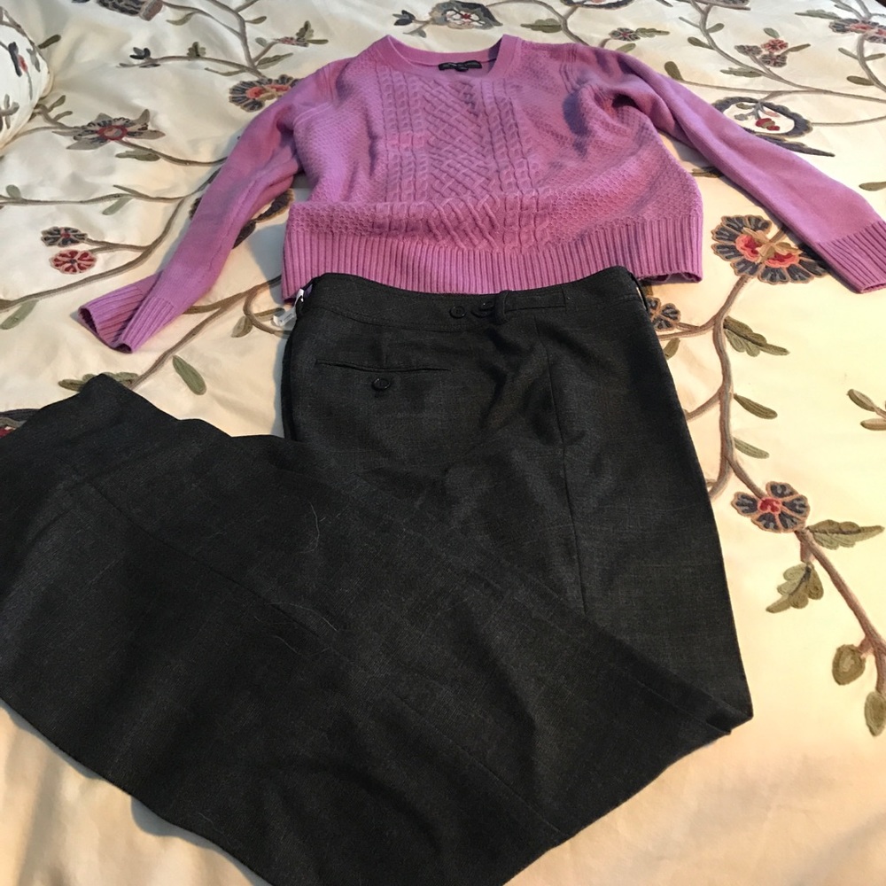 Brooks Brothers & Ann Taylor trousers outfit