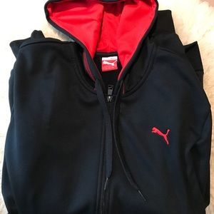 Puma front zip hooded jacket
