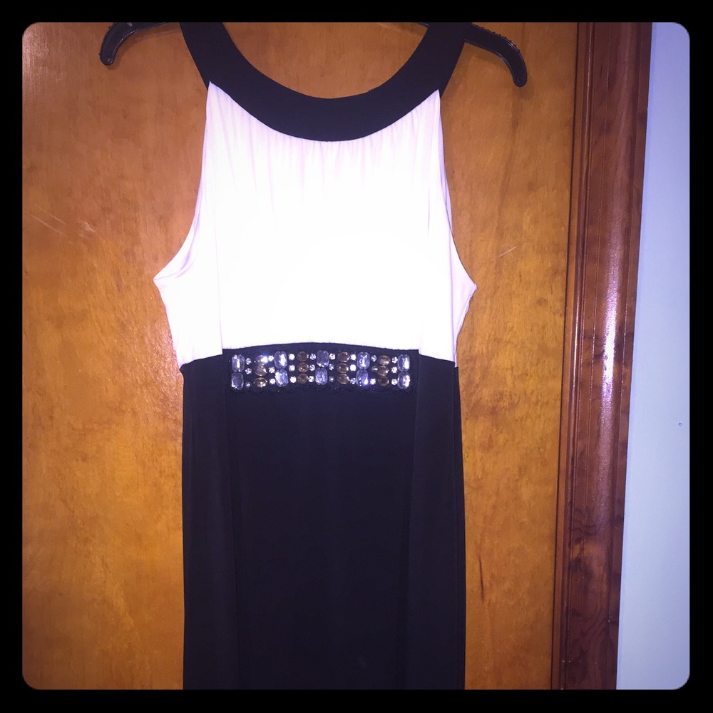 Black and white dress