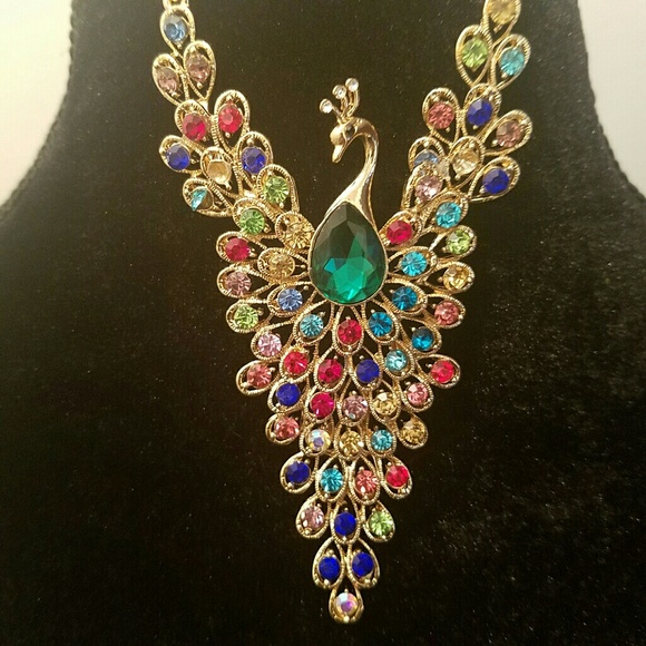 Peacock necklace - Picture 3 of 3