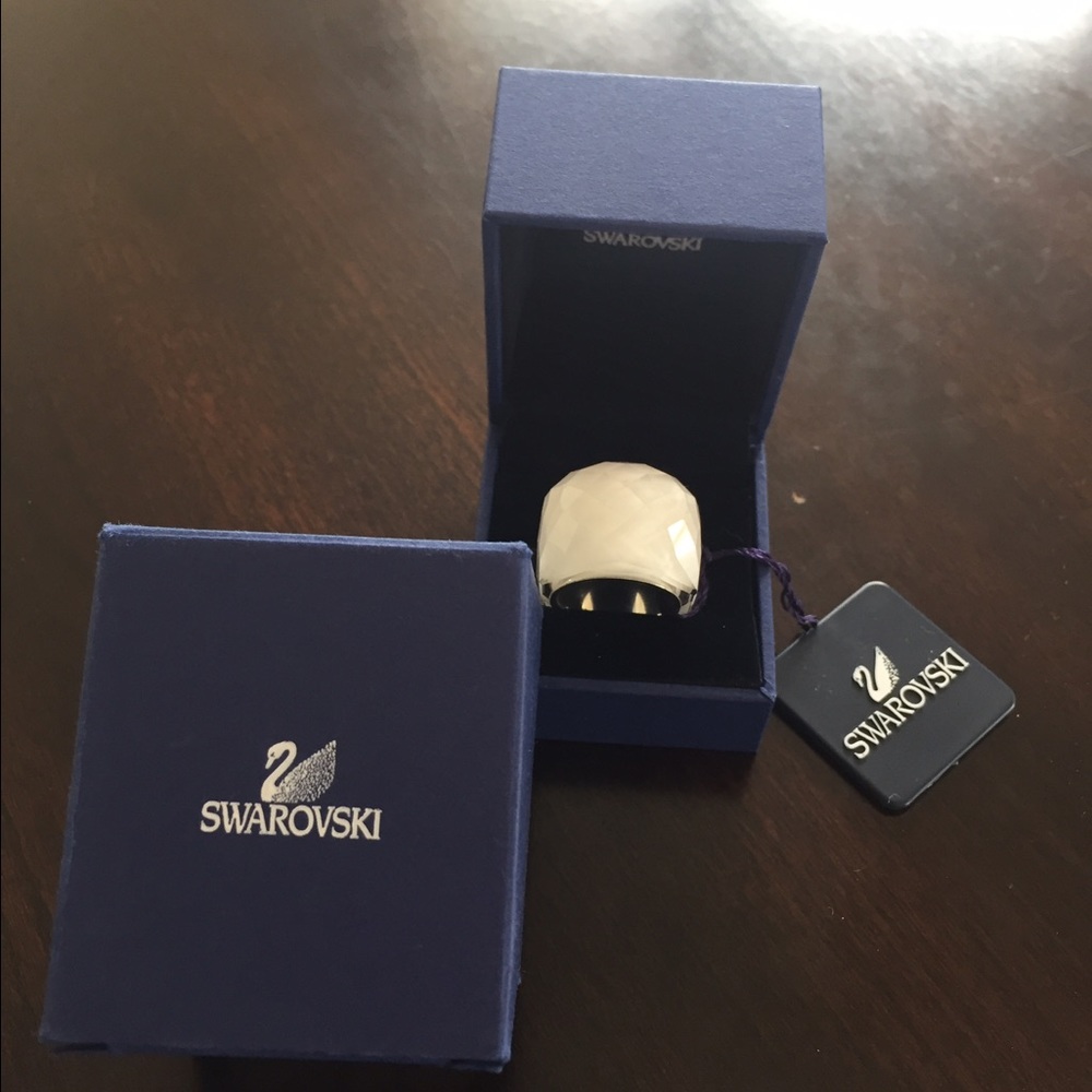 Swarovski Nirvana Flash Ring 58 White Crystal