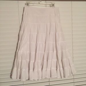Beautiful White Boho Skirt