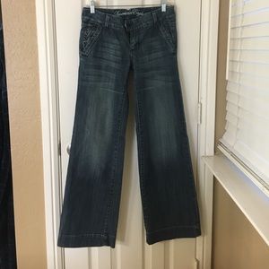 American Eagle denim wide-leg trousers jeans