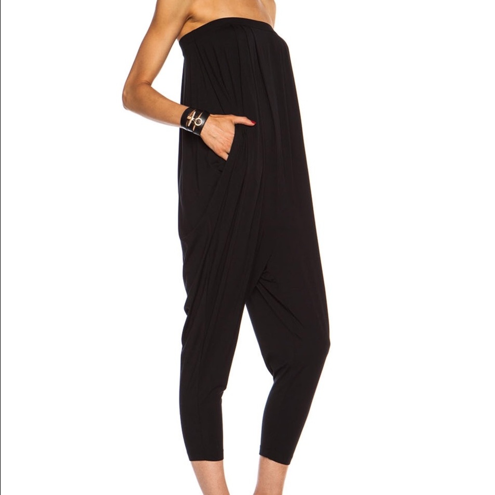 Helmut Lang micro modal strapless jumpsuit