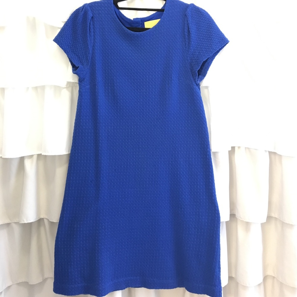 Anthropologie Maeve cobalt blue shift dress 👗