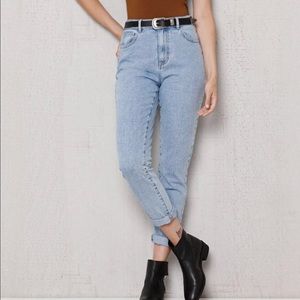 High waisted "Mom jeans"
