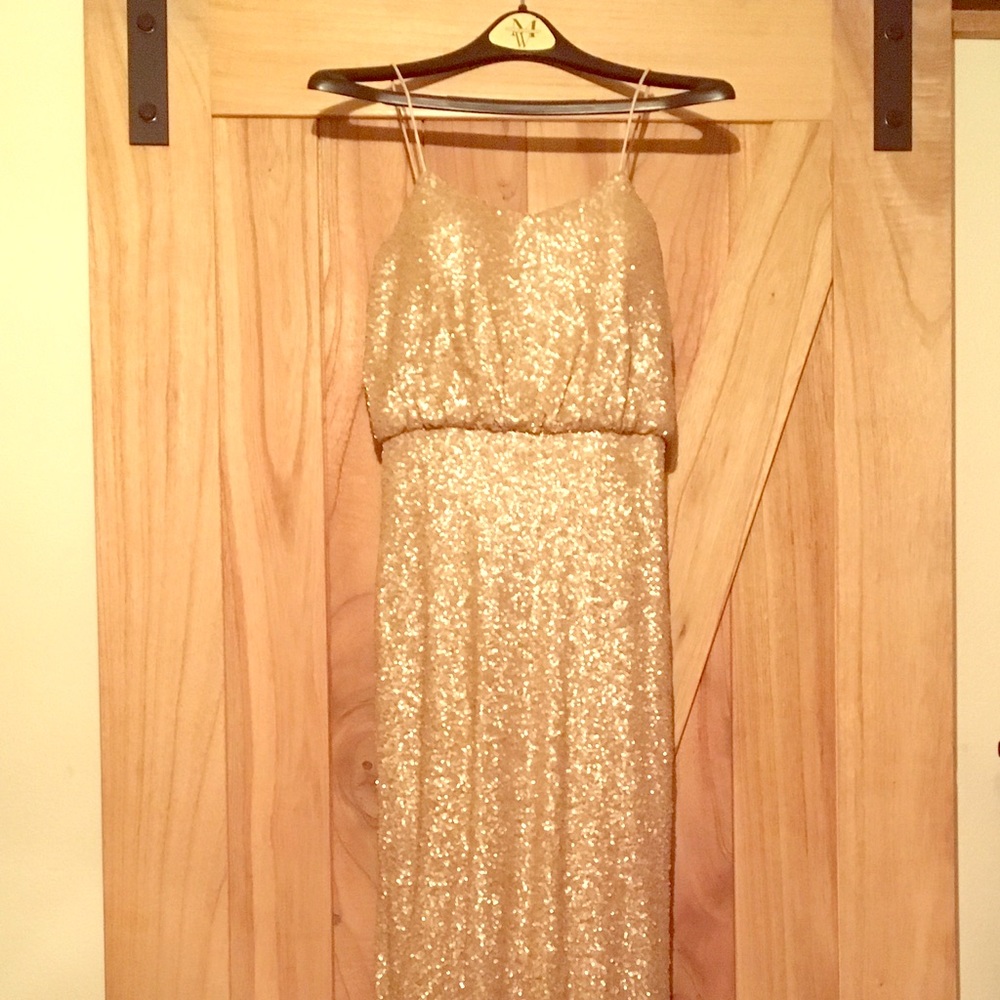 Rose Gold Sequin Dress