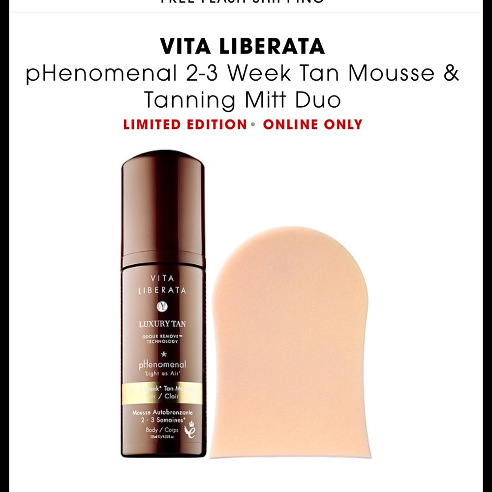 Vita Liberata phenomenal rapid self tanning mousse