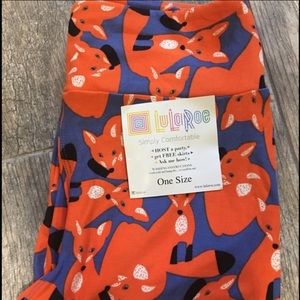 LULAROE Fox Leggings OS 🦄