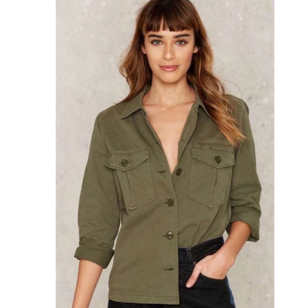Embroidered BYE Military Jacket
