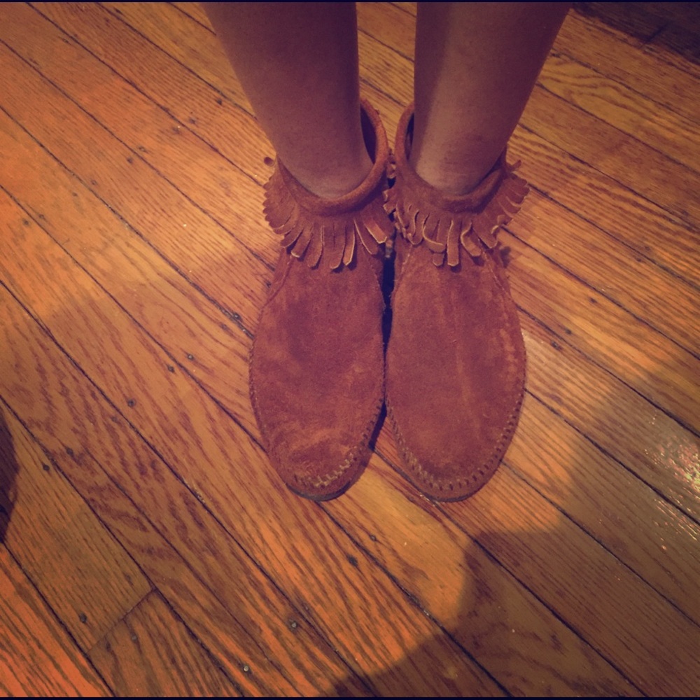 Brown Suede Moccasins
