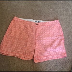 Old Navy Nautical Pink Chino-Style Shorts