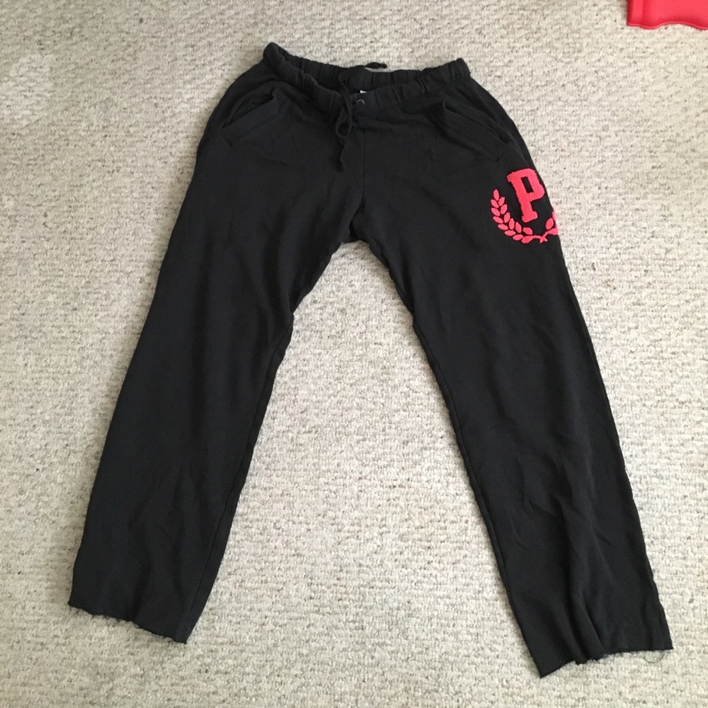 Pink boyfriend sweatpants