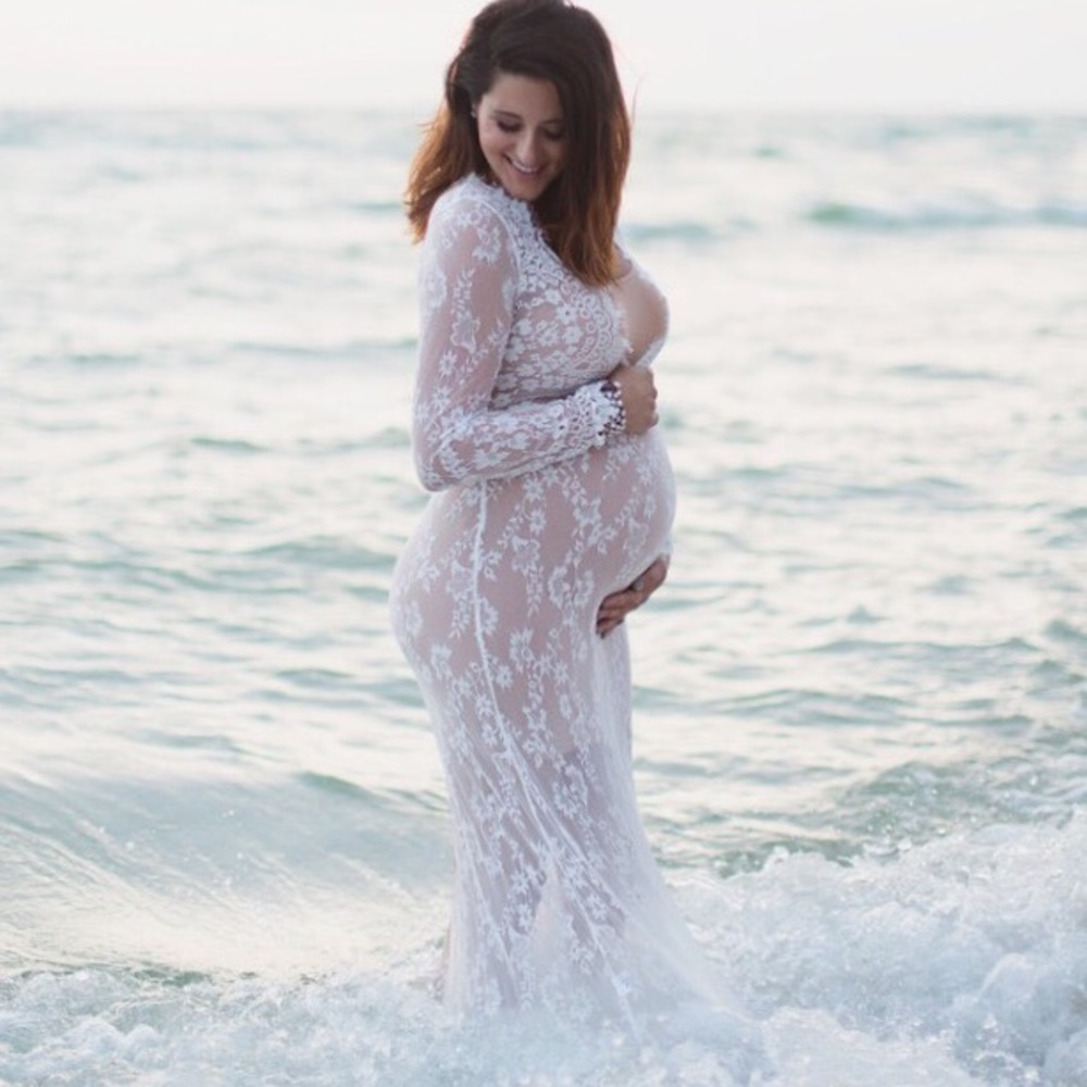 White lace dress