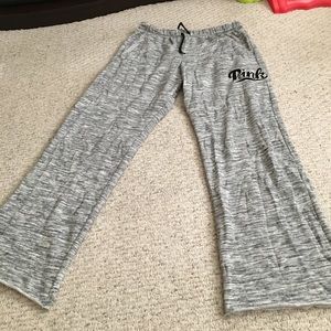 Grey pink boyfriend pants