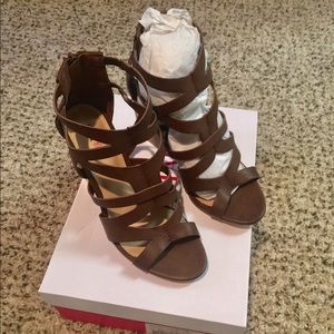 JustFab Heeled Constanza Sandals