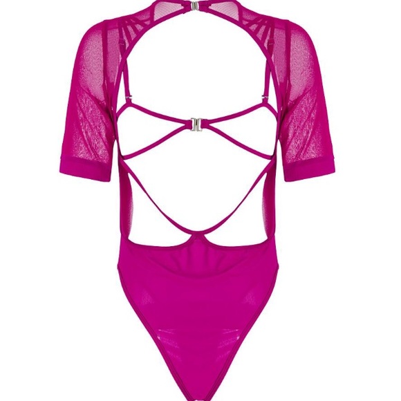 Strappy Mesh One Piece Swimsuit - Picture 8 of 8