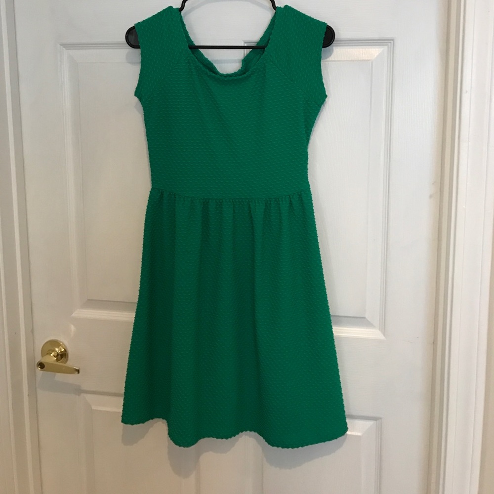 Green Fit and Flare Dress