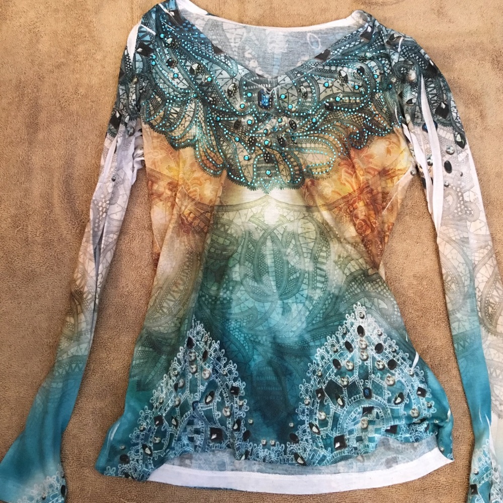 Buckle Shirt with bling