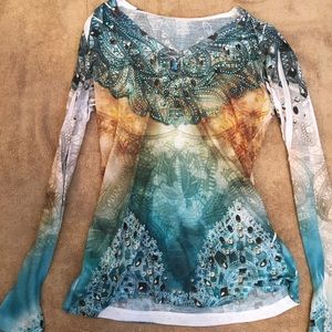 Buckle Shirt with bling