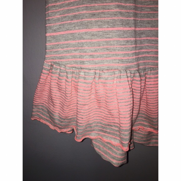 Tops - Grey and Coral Striped Tank Sz XS Tops - Grey and Coral Striped Tank Sz XS