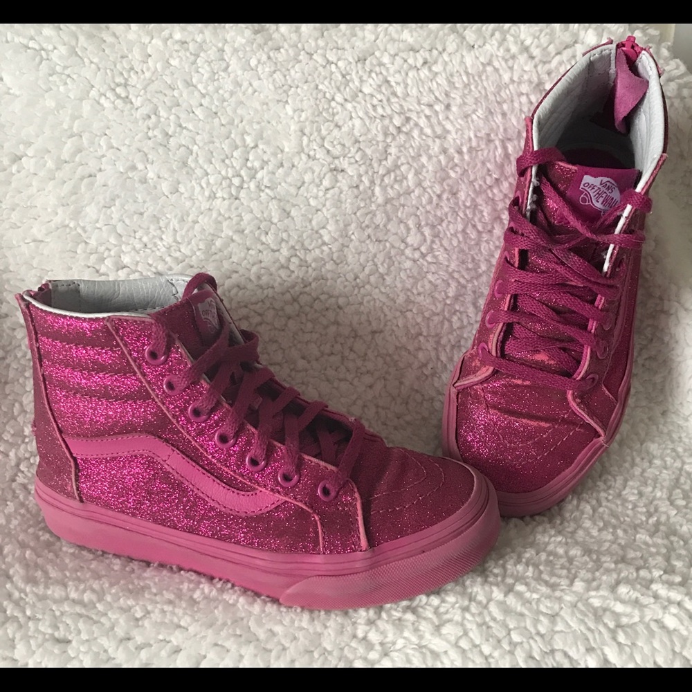 Kids Shimmer Vans - sz 1.5