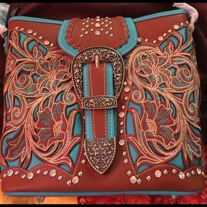 Western concealed carry purse