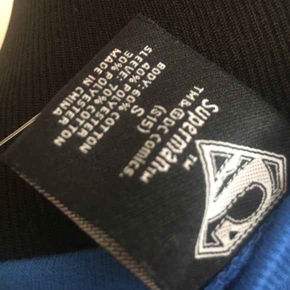 Superman Burnout Raglan Juniors light Sweatshirt S - Picture 5 of 8