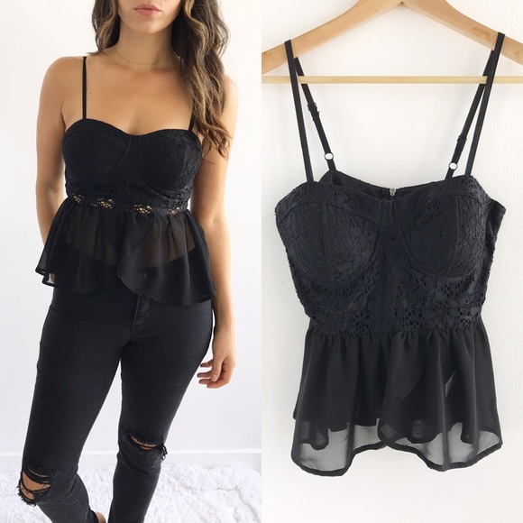 Material Girl Tops - Girls Night Out Black Top