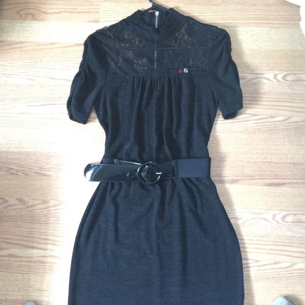 Black lace dress