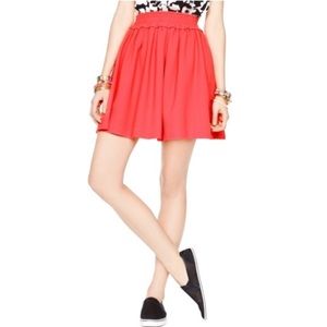 kate spade pink crepe gathered skirt