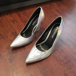 Silver shoes