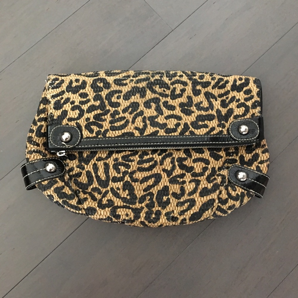Nine West animal print clutch