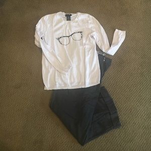 White lightweight sweater