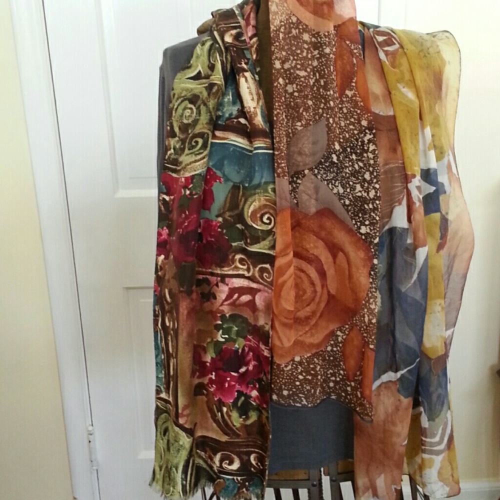 SOLD!!!   SOLD!!! Bundle of beautiful silk scarves
