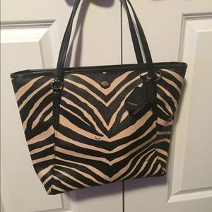 Coach Peyton Zebra Tote