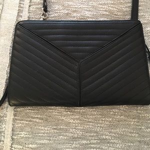 New! Linea Pelle "Gianna" Crossbody Bag - black
