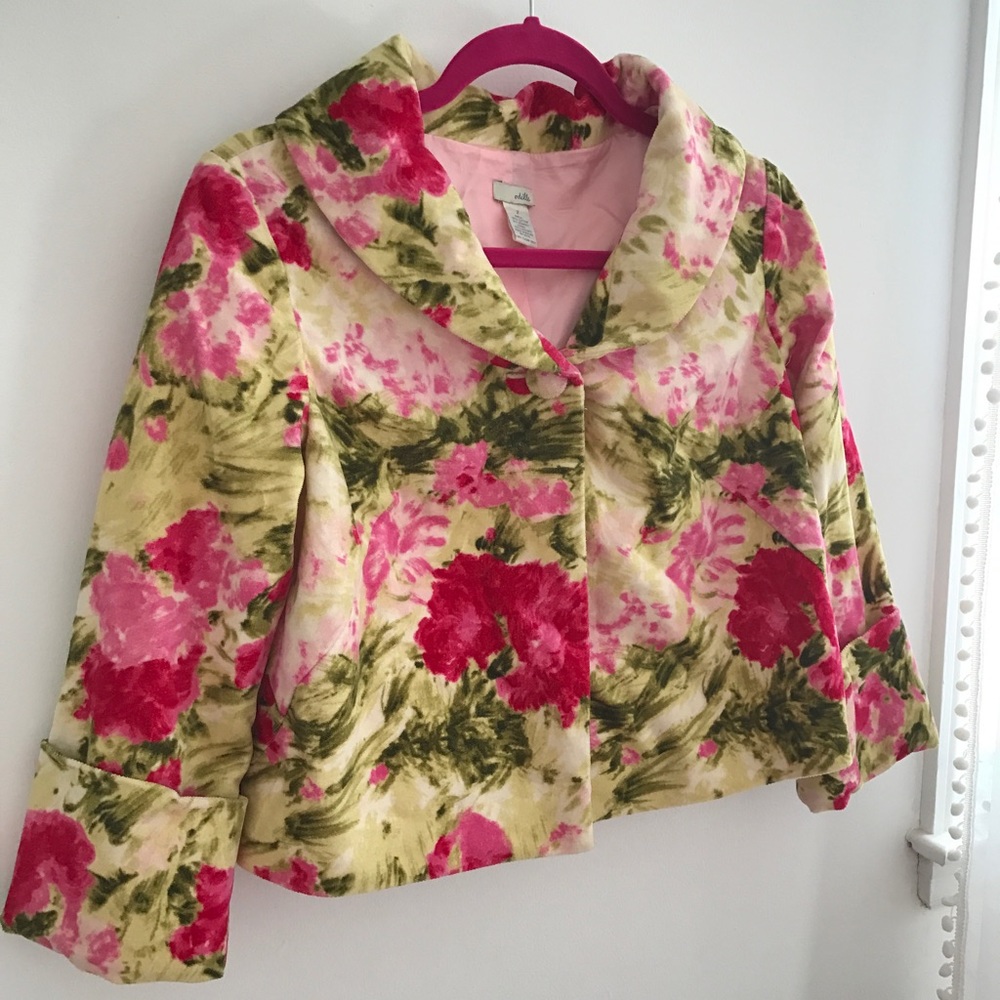 Anthropologie Odille Cropped Spring Jacket