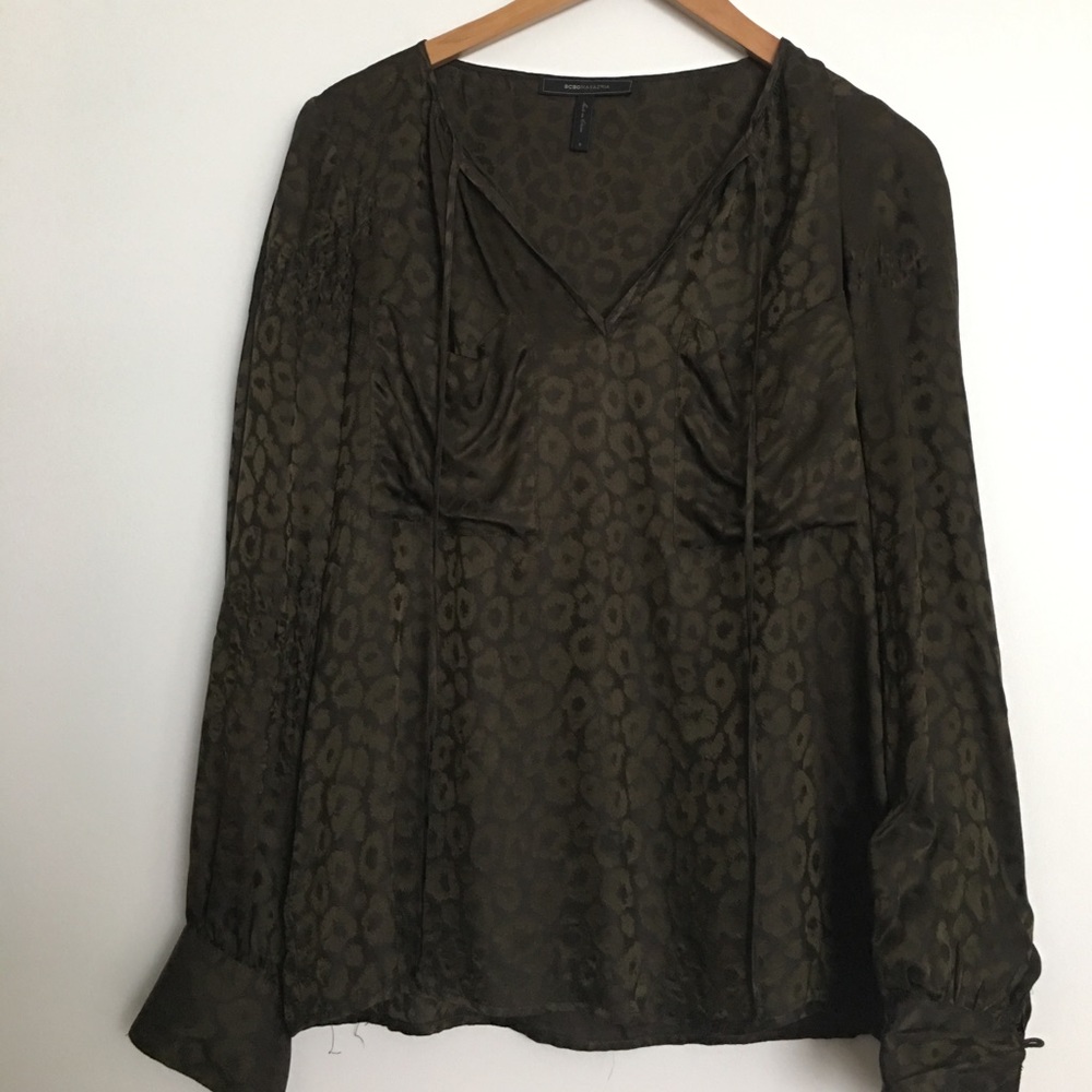 BCBG silk/rayon blouse