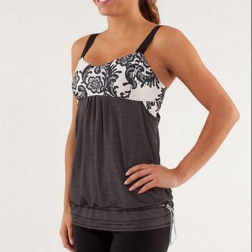 Lululemon Back on Track Floral Tank