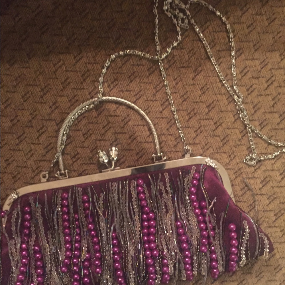 Antique style clutch handbag